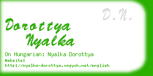 dorottya nyalka business card
